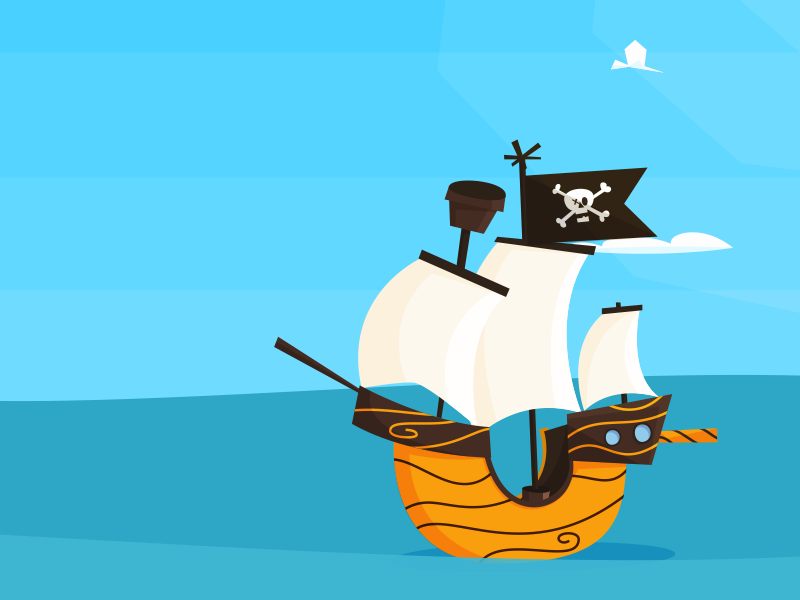 Pirate Ship by Kirk! Wallace - Dribbble