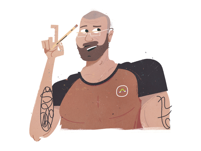 MM Steve avatar beard character character design glasses illustration illustrator pencil portrait tattoo tattoos vector