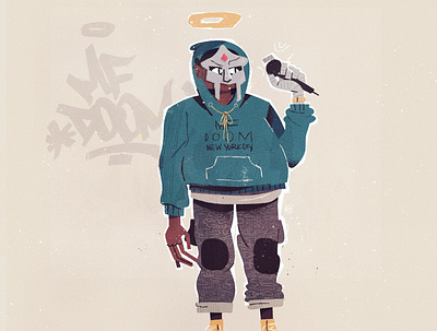 MF DOOM character doom doomsday hiphop illustration illustrator metal face mf doom mfdoom
