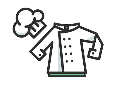 Chef Icon chef cook cooking food icon illustration line minimal simple