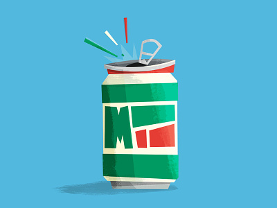 Mountain Dew can illustration item mountain dew object soda vector