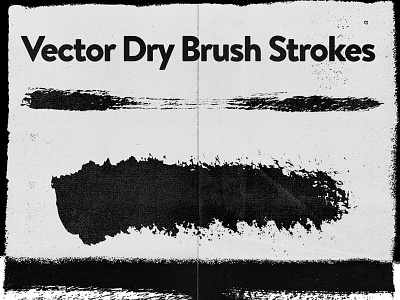 Dry Brushes Vector [Freebie] ai brush strokes brushes download dry brush free freebie vector