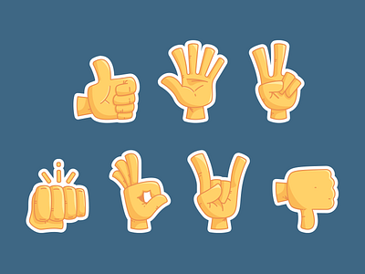 Emoji hands emoji emoticon fingers hand hands icon illustration peace thumbs up