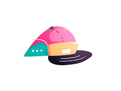 Five Panel 5 panel baseball cap baseball hat cap colorful five panel hat icon illustration scout