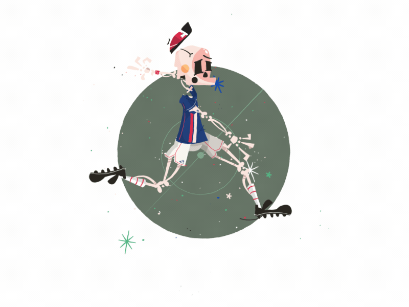 Sort of a bicycle kick animation bonehaus boston flip illustrator kick massachusetts skeleton skullboy soccer sport sports
