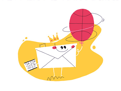 email Baller basketball blob crown dribble dunk email. tricks illustration illustrator king stamp