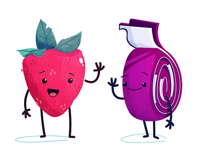 Welchs characters anthropomorphic buddies candy character design cute food friends fruit kids lunch snack strawberry