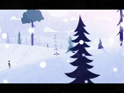 Snowy Extra Scene adventure animation atmosphere background blizzard film scale short snow snowflake still storm trees winter