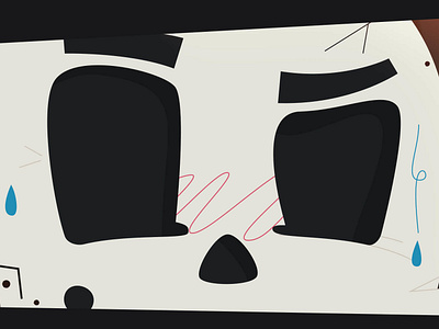 Sweaty closeup action animation character face hero illustration keyframe short short film skeleton woods