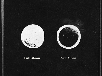 Moonsfun full moon gothic grain icon iconography moon moons new moon simple texture