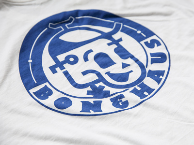 BoneHaus T-Shirt badge forsale logo screen print shirt silk screen silkscreen skeleton tshirt