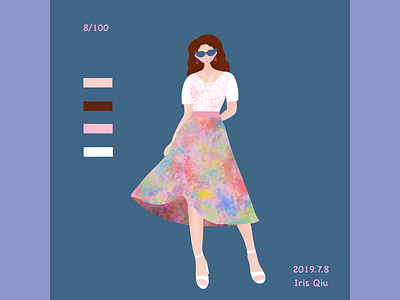 Fashion girl design fashion design girl illustration people