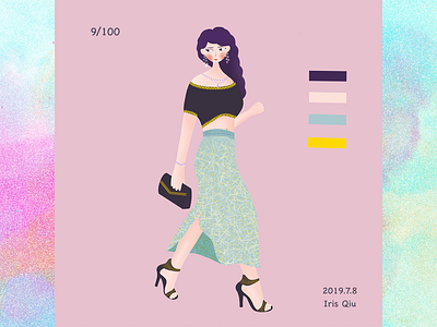 Fashion girl design fashion girl illustration people