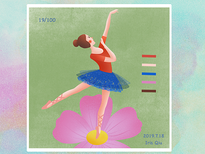 Ballet ballet dance design girl illustration people