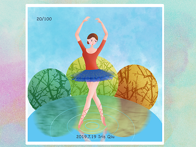 Ballet ballet dancer design girl illustration people