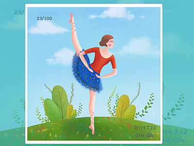 Ballet ballet dancer design girl illustration people