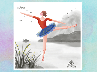 Ballet ballet dancer design fashion girl illustration people