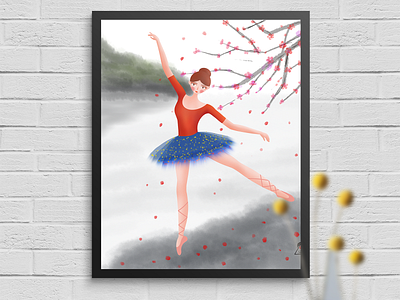 Ballet ballet dancer design fashion girl illustration people