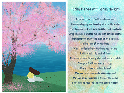 Facing the Sea With Spring Blossoms