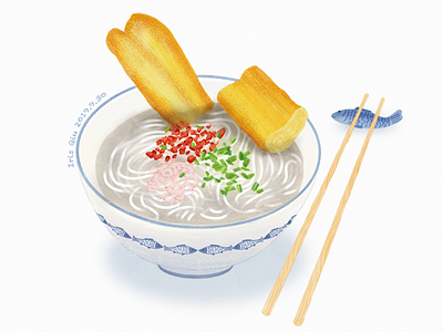 Wuhan specialty food breakfast food food illustration illustration