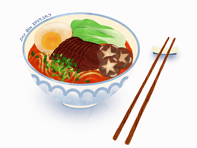 Beef noodles beef noodles breakfast food illustration foods illustration noodles