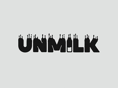 UNMILK brand branding campaign logo logotype milk social unmilk