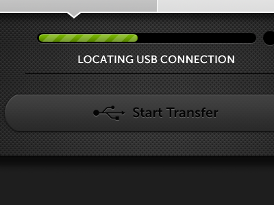 USB Transfer mobile progress bar texture usb