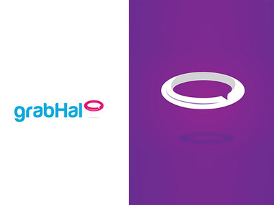 GrabHalo 11thagency.com awesome logo design branding halo logo logo branding