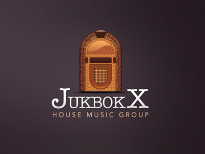 JukBokX awesome logo design branding fun logo jukbox logo music