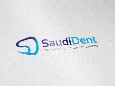 Saudident 11thagency blue branding dentist design flat fonts icon identity logo logotype mark
