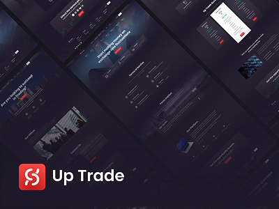 Up Trade Market finances graphic design marketing money trading uxui website