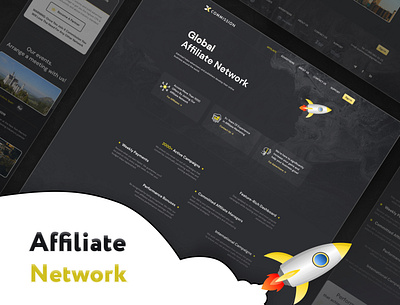 Global Affiliate Network X-Commission advertiser affiliate design finance marketing uiux website