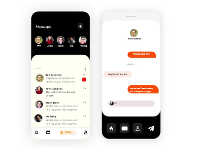 Messaging App app design icon typography ui ux