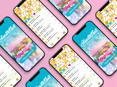 UI Design - HealthNuts Mobile App design graphic design illustration illustrator mockups photoshop product design ui design ux design uxui visual mockups