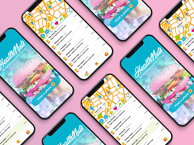 UI Design - HealthNuts Mobile App