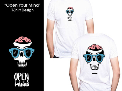 "Open Your Mind" T-Shirt Design design illustration illustrator photoshop tshirt design typography