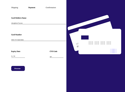 Credit Card Check out Form