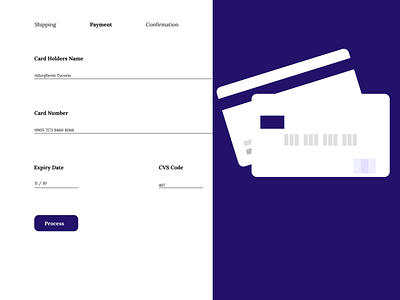 Credit Card Check out Form