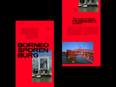 Borneo Sporenburg - Landing Page amsterdam borneo holland landing page monochromatic neighborhood red ui ui design visual art visual design visual designs web web design website