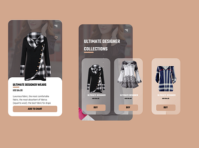 Fashion App behance behance day8 dailyui figma designwithuche