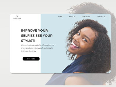 Website Banner for a Hair Company