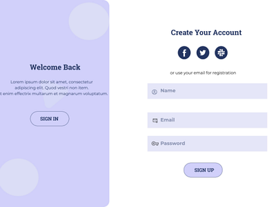 Sign up interface designwithuche