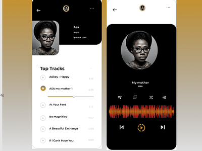 Music app behance figma dailyui
