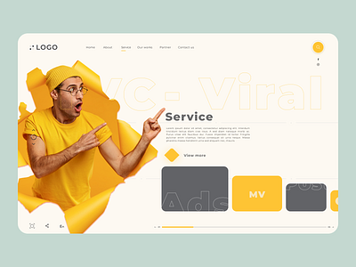 Service website branding typography ui web design