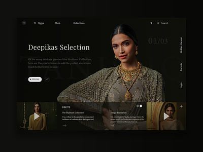 Tanishq website concept design