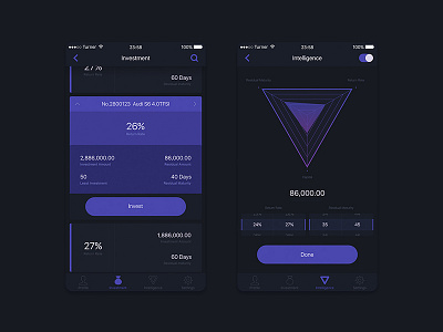 Financial Management adobe xd app finance icon interface ui