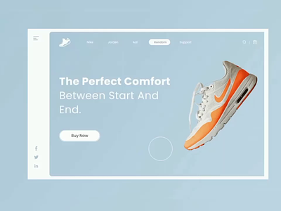 Sports shoes motion dashboard animation motion graphics ui ux