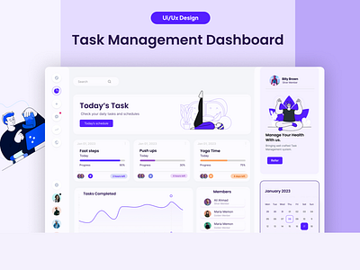Task management Dashboard design ui ux