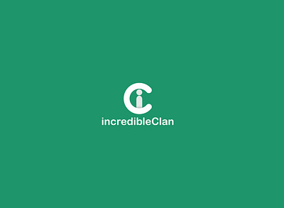 incredible clan branding design flat icon illustrator logo minimal typography vector