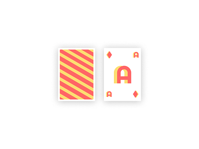 Aces card minimal pastel